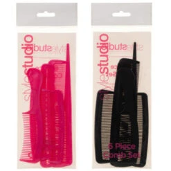 Hair Comb Set 6pc - Pink -Skin Care Products 314933 style studio 6 piece comb set main