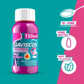 Gaviscon Double Action 150ml 2 Gaviscon Double Action 150ml - Image 2
