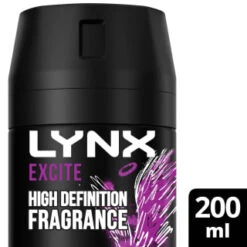Lynx Excite Deodorant Bodyspray 200ml -Skin Care Products 332838 lynx excite body spray 200ml