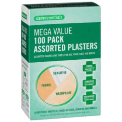 B&M Care Essentials Mega Value Assorted Plasters 100pk
