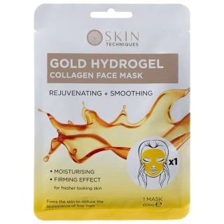 Skin Techniques Gold Hydrogel Collagen Face Mask 1 Skin Techniques Gold Hydrogel Collagen Face Mask