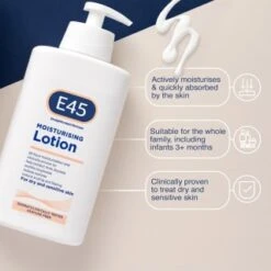 E45 Moisturising Lotion 500ml 11 E45 Moisturising Lotion 500ml -Skin Care Products 359832 e45 moisturising lotion 500ml1