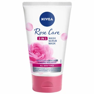 Nivea Rose Care 3in1 Wash Scrub Mask 150ml 1 Nivea Rose Care 3in1 Wash Scrub Mask 150ml