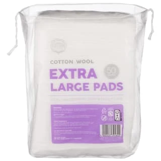 B&M Extra Large Cotton Wool Pads 50pk 1 B&M Extra Large Cotton Wool Pads 50pk
