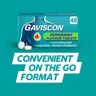 Gaviscon Chewable Tablets 48pk - Peppermint 5 Gaviscon Chewable Tablets 48pk - Peppermint - Image 5