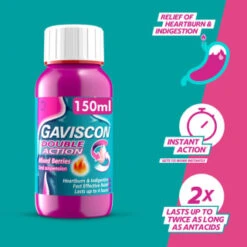 Gaviscon Double Action 150ml - Mixed Berries 8 Gaviscon Double Action 150ml - Mixed Berries -Skin Care Products 379279 gaviscon 150ml double action mixed berries liquid 3