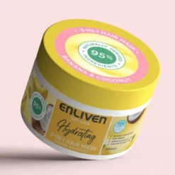 Enliven Hydrating 3-in-1 Hair Mask 350ml - Banana & Coconut -Skin Care Products 384888 enliven mask 350ml banana coconut