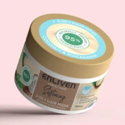 Enliven Softening 3-in-1 Hair Mask 350ml - Coconut & Macadamia -Skin Care Products 384889 enliven mask 350ml coconut macadamia