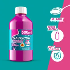 Gaviscon Double Action 500ml - Mint 8 Gaviscon Double Action 500ml - Mint -Skin Care Products 384992 gaviscon 500ml double action mint liquid 2
