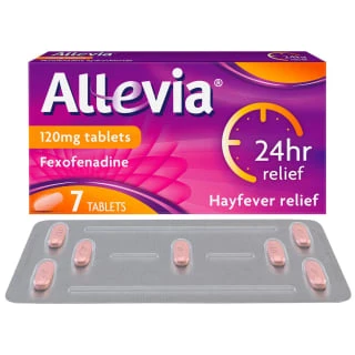 B&M Allevia 120mg Fexofenadine Tablets 7pk 1 B&M Allevia 120mg Fexofenadine Tablets 7pk
